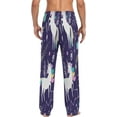 thumbnail image 4 of FREEAMG Cute Stars Unicorns Pajama Pants for Men, Men's Separate Bottoms, Pure Cotton Comfortable Lounge Pants for Men（169）, 4 of 7
