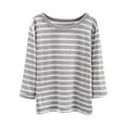 thumbnail image 4 of yocbz Long Sleeve Shirts Kids Girls Long Sleeve Tees Girls' Soft T-Shirts Kids Basic Crewneck T-Shirts Top for Teen Youth Girls Grey,Size for 4-5 Years, 4 of 5