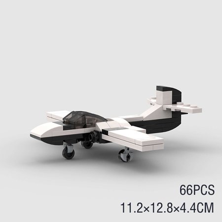WW2 T-37 Training Plane Military Jet Trainer US Building Blocks Air Force Aircraft Mini Moc 3D Model Bricks Toys World War II