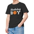 thumbnail image 2 of TOOYOU Boys Summer T-Shirt Child Short Sleeve Happy Brithday Prints T Shirt Trendy Fans Present Tops Size 2-3 Years Black, 2 of 4
