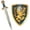 Blue, variant on Liontouch - Noble Knight Foam Sword & Shield For Boys, Blue - Age 3-8 years | Safe Medieval Set For Pretend Play, Dress Up & Costumes