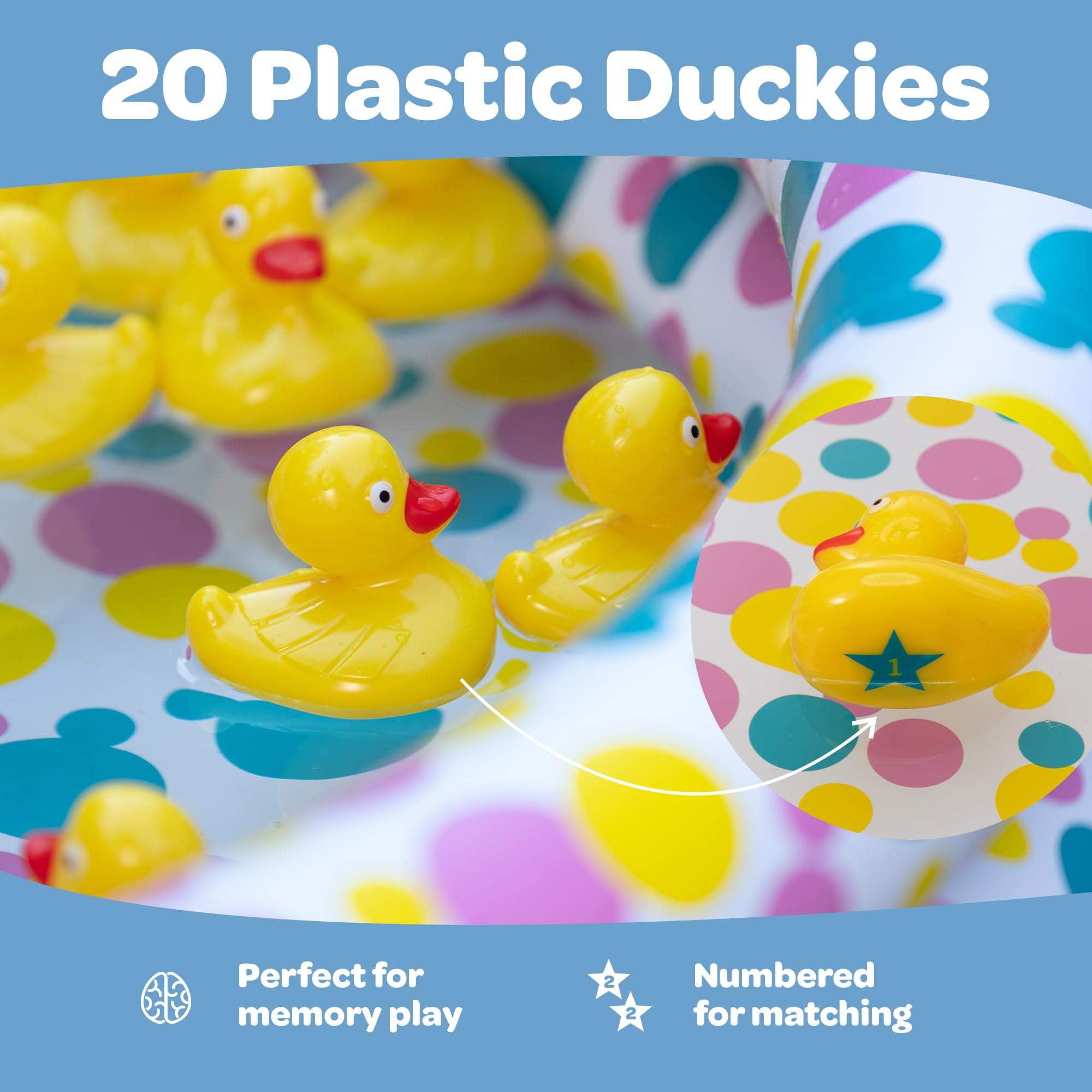 Duck Pond Matching Carnival Game, Outdoor Games for Birthday Party's, Easter Gift Summer Toy, for Kids Ages 4-8