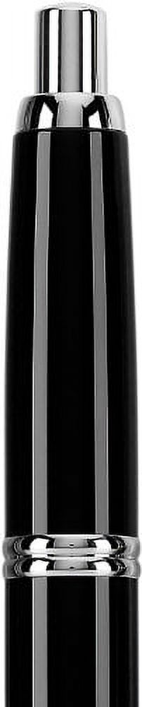 Pilot Vanishing Point Collection Fountain Pen - Black & Rhodium - Fine Point