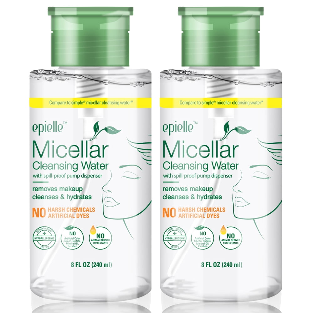 Epielle Micellar Cleansing Water, 8 oz (2 pack)