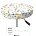 thumbnail image 4 of Lsque Watercolor Wildflower 2 Pattern Round Bar chair cushion covers Velvet Fabric Premium Comfort Protects from Scratches and Stains for 14-17 Inch Chair-14 inch, 4 of 7