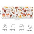 thumbnail image 3 of Brown Mushroom Leaf White Pattern Bathroom Rugs Mat,Non Slip Microfiber Bathroom Rug,Rubber Backing,Soft Bathroom Mats for Bathroom Floor,Tub and Shower,47x17in(120x43cm), 3 of 4