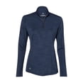 thumbnail image 2 of Adidas - Women's Lightweight Mélange Quarter-Zip Pullover - A476, 2 of 3