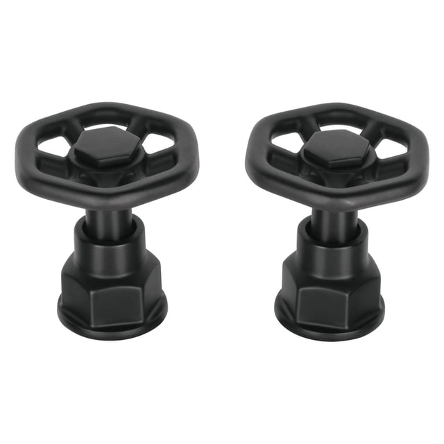 Juego de 2 manerales para mezcladora, volante, negro, Tubig Foset TBMM-61M