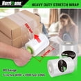 thumbnail image 2 of Rollos de Repuesto de Film Estirable HURRICANE 80 Gauge 1000 ft x 12 cm, 2 of 7