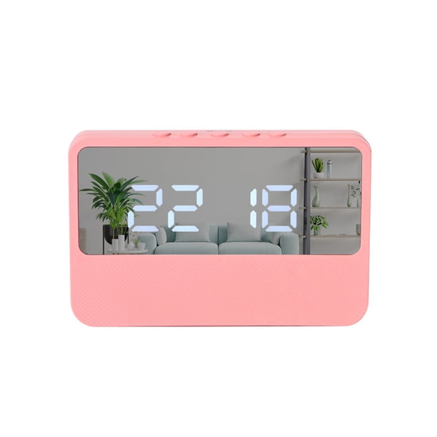 Reloj despertador digital LED Bearachild con espejo Blanco