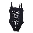 thumbnail image 2 of Tommy Bahama U-Scoop Back Tie One Piece Swimsuit, Black, 8, 2 of 2