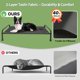 thumbnail image 5 of Cama para perros Ekisemio, grande, con refrigeración elevada, impermeable, negra, 5 of 7