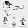 thumbnail image 2 of MesaSe Camping Chair Foot Rest Portable Folding Leg Camping Footrest Heavy Duty Retractable Attach Camp Footrest, 2 of 9