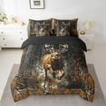 thumbnail image 2 of 7Pcs Tree Camouflage Deer Bedding Queen - 7 Piece Camo Branches Rustic Deer Comforter Set With Sheets - Deer Hunting Bedding Comforter Sets With Pillowcases & Throw Pillow Covers, 2 of 5