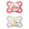 MAM Night Pacifier, 0-6 Months, 2 Pack