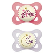 MAM Night Pacifier, 0-6 Months, 2 Pack