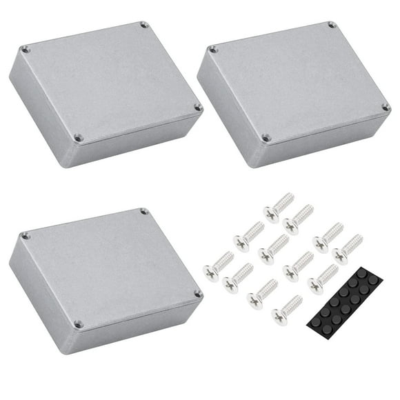 Caja de Pedales de Guitarra DaierTek Aluminio Metal 1590BB sin Pintar 120 x 94,5 x 34 mm