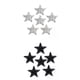 thumbnail image 1 of Paquete de 12 Parches de Estrella para Planchar en Cristal, Insignia para Bolsa, , Suéter, Decoración Gloria Hierro en parches de costura estrella, 1 of 9
