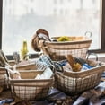 thumbnail image 3 of Wire Basket With Linen Liner Rectangular, 3 of 4