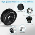 thumbnail image 3 of GEEETECH Matte PLA Filament Black, 1.75mm Frosted 3D Printer Filament, Dimensional Accuracy +/- 0.02 mm, 1kg Spool (2.2lbs) 3D Printing Filament for FDM 3D Printers, 3 of 7