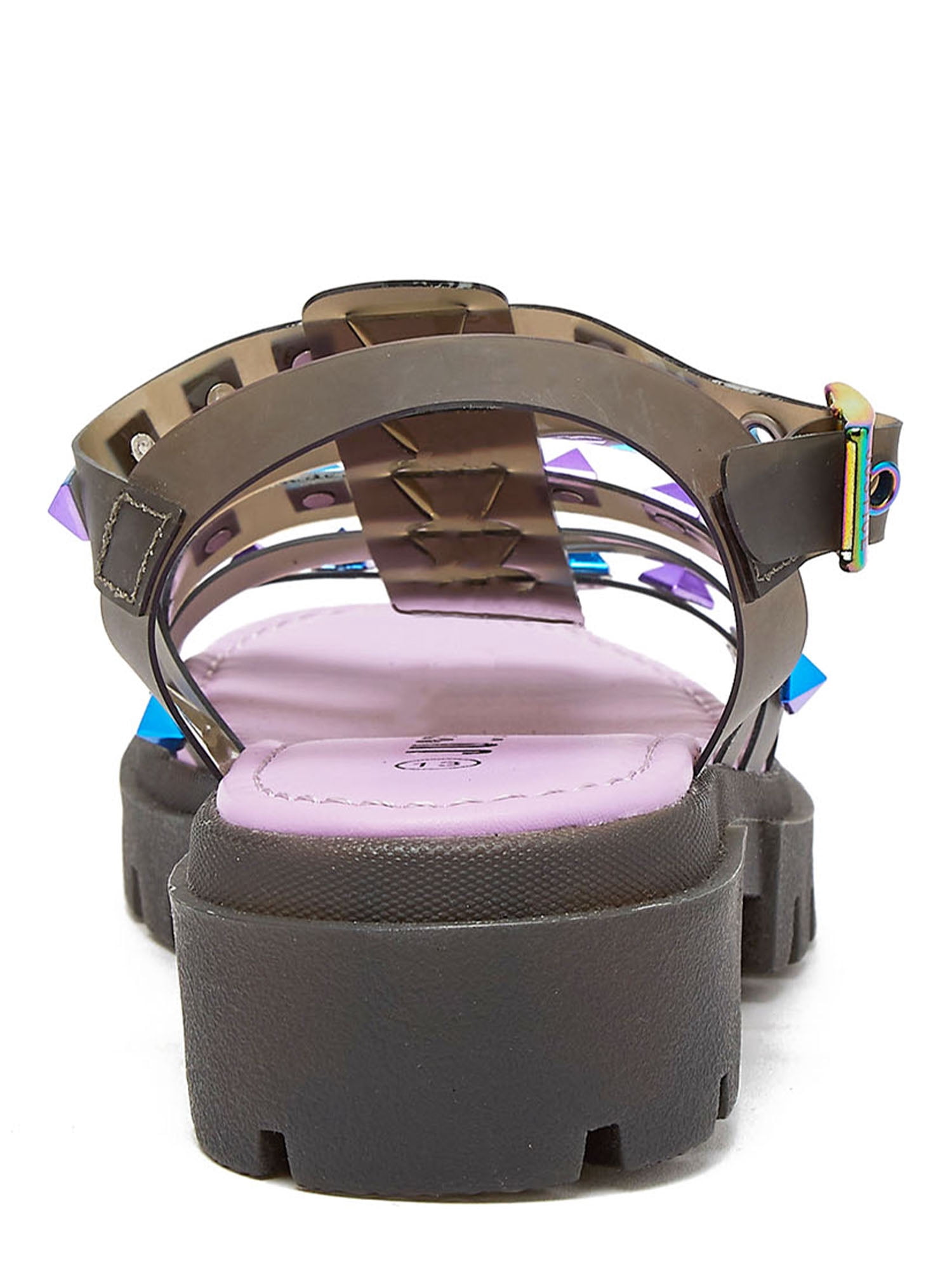 Justice Girls Studded Jelly Fisherman Sandals, Sizes 13-5