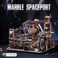 thumbnail image 3 of Kit de maqueta de puerto espacial RoWood Electric Marble Run con rompecabezas 3D, 3 of 7