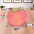 thumbnail image 2 of Squishy Extra Large Peach, Gag Gifts Funny Adult, Giant Stress Ball, Fidget Sensory Toy for Kids, ADHD Toys, 2 of 4