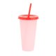 thumbnail image 5 of Copas de cambio de color Tumblers con tapas y s - 5 paquetes de plástico reutilizable tumblers de agua fría tazas de café para adultos ni Rosa Sunnimix taza de café, 5 of 8