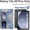 thumbnail image 2 of KOMI 2023 Galaxy Tab A9Plus 11-inch case, rugged and all-in-one case for Samsung Tab A9Plus silicone strap Strap Tablet cover PC Bracelet stand A9 X110 protective case, 2 of 7