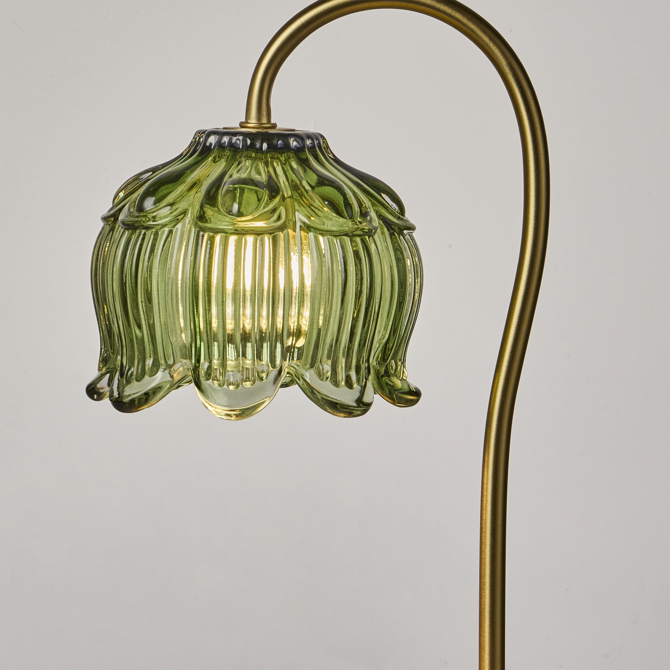 Home Décor Collection Green 13" Candle Warmer Lamp