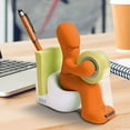 thumbnail image 3 of SHAR Office Supplies - Fun Tape Dispenser - Fun and Cool Office Accessory Holder with Tape Roll, Paper Clips, Sticky Notes and Pen Included (Orange), 3 of 5