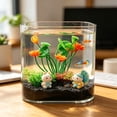thumbnail image 4 of Cififendec Artificial Aquarium Plants, 7.87"×7.09", Non-Toxic Fake Seaweed Ornaments, Realistic Plastic Water Grass Decor for Fish Tank Landscaping, 4 of 5