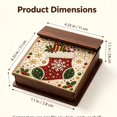 thumbnail image 2 of 2-in-1 Xmas Stocking Pearl Diamond Painting Box, DIY Gem Art Jewelry Organizer & Memo Pad Holder, Christmas Desktop Storage Gift, 2 of 5