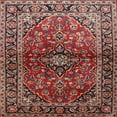 thumbnail image 1 of Ahgly Company Machine Washable Indoor Square Traditional Orange Salmon Pink Area Rugs, 7' Square, 1 of 7