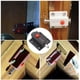 thumbnail image 4 of Cierre deslizante de seguridad con botón de resorte automático para gabinetes, pestillos de puertas interiores y exteriores, ventanas, gabinetes, dormitorio, baño, 8 piezas (rojo), 4 of 5