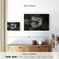 thumbnail image 3 of Elephant Stock Black White Rose Wall Art - Horizontal Canvas Wall Art - Living Room Wall Decor - Floral And Botanical Canvas - Black And Gray Decor - 12" x 8", 3 of 4