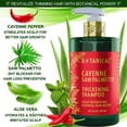 thumbnail image 4 of Botanical Hair Growth Lab Cayenne & Saw Palmetto Shampoo – Natural Thickening Formula for Thinning Hair and Scalp Care, 10.2 fl oz – For Women & Men, 4 of 10