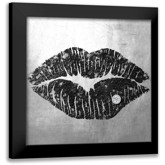Sommers, Mindy 20x20 Black Modern Framed Museum Art Print Titled - Dark Kiss