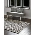 thumbnail image 6 of Unique Loom Chindi Jute Collection Area Rug (4' 1" x 6' 1" Rectangle Black and White), 6 of 10