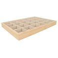 thumbnail image 4 of 24 Grids Jewelry Organizer Tray Stackable Velvet Jewelry Trays Drawer Inserts Earring Organizer For Women Girls Jewelry Storage Display Case For Rings Earring Necklaces, 4 of 8