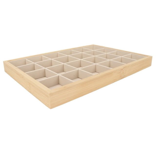 Jewelry Tray Elegant Multipurpose 24 Grids Scratch Resistance Jewelry Storage Tray for Jewelry Stores for Jewelry for Bracelets for Watches ANGGREK Otros
