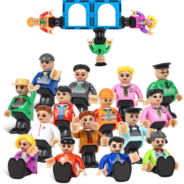 Figuras magnéticas Mruikeny para niños, 15 piezas