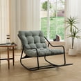 thumbnail image 2 of Jopath Outdoor Rocking Chair with Soft Thick Cushion,Comfy Cushion for Living Room Bedroom Reading Room Light Green, 2 of 7
