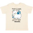 thumbnail image 3 of Inktastic This Llama Loves His Mama with Blue Hearts Boys Toddler T-Shirt, 3 of 5