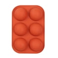 thumbnail image 3 of Molde 6 Rejillas Pequeño Molde Redondo De Silicona Para Chocolate Pastel Antiadherente Rojo, 3 of 6