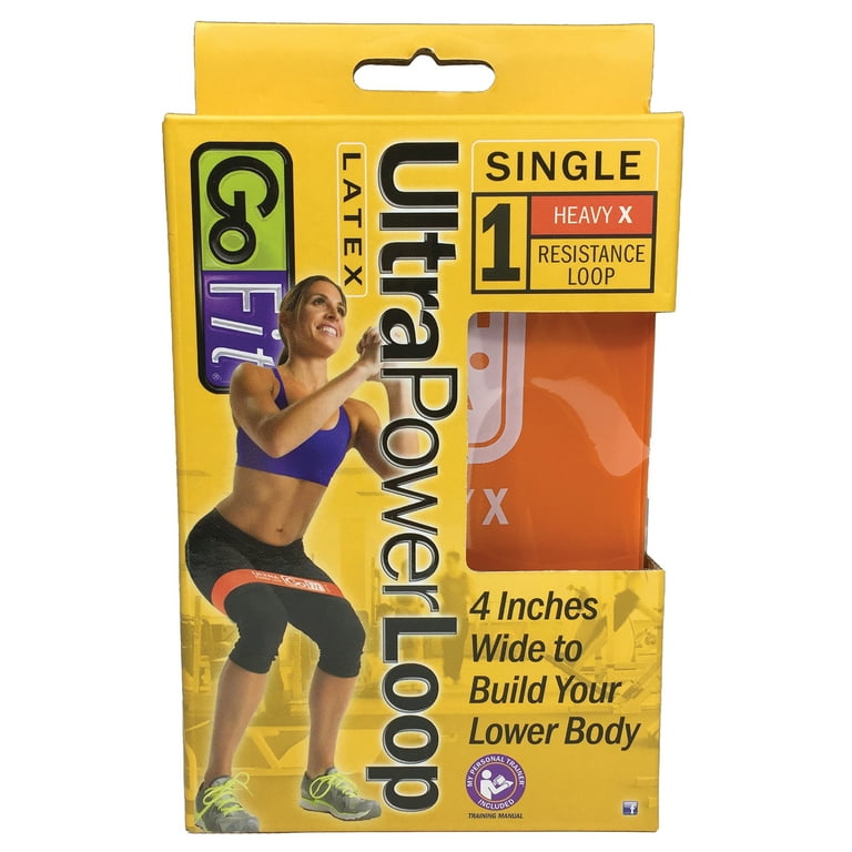 GoFit GF SUPL HX Single Ultra Power Loop Orange Heavy X 20 Pounds