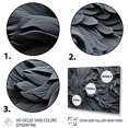 thumbnail image 4 of Designart "Fractal Spirals in Grey II" Extra Large Abstract Framed Wall Art - Transitional Grey Abstract Spirals Entryway Framed Wall Art Print, 4 of 7