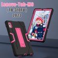 thumbnail image 4 of TECH CIRCLE Case for Lenovo Tab M9 Tablet (9", 2023 Released) - Shockproof Rugged Cover with Kickstand, Black + Rose, 4 of 7