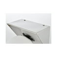 thumbnail image 5 of Living District Jillian 1-Light Iron & Glass Bath Sconce in Chrome/Frosted White, 5 of 5