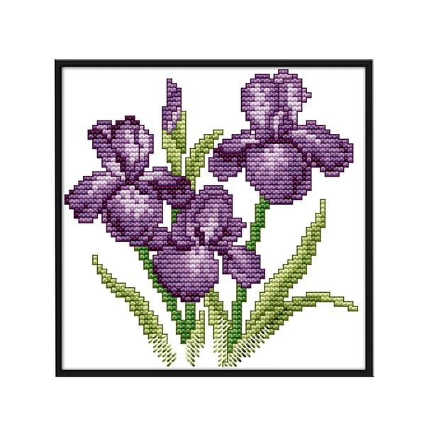 Kit De Punto De Cruz Para Principiantes - Cuadro 'Mujer Llorando' 50x70 Cm, Tela 14Ct, Hilos Incluidos, Ideal Para Adultos Y Niños